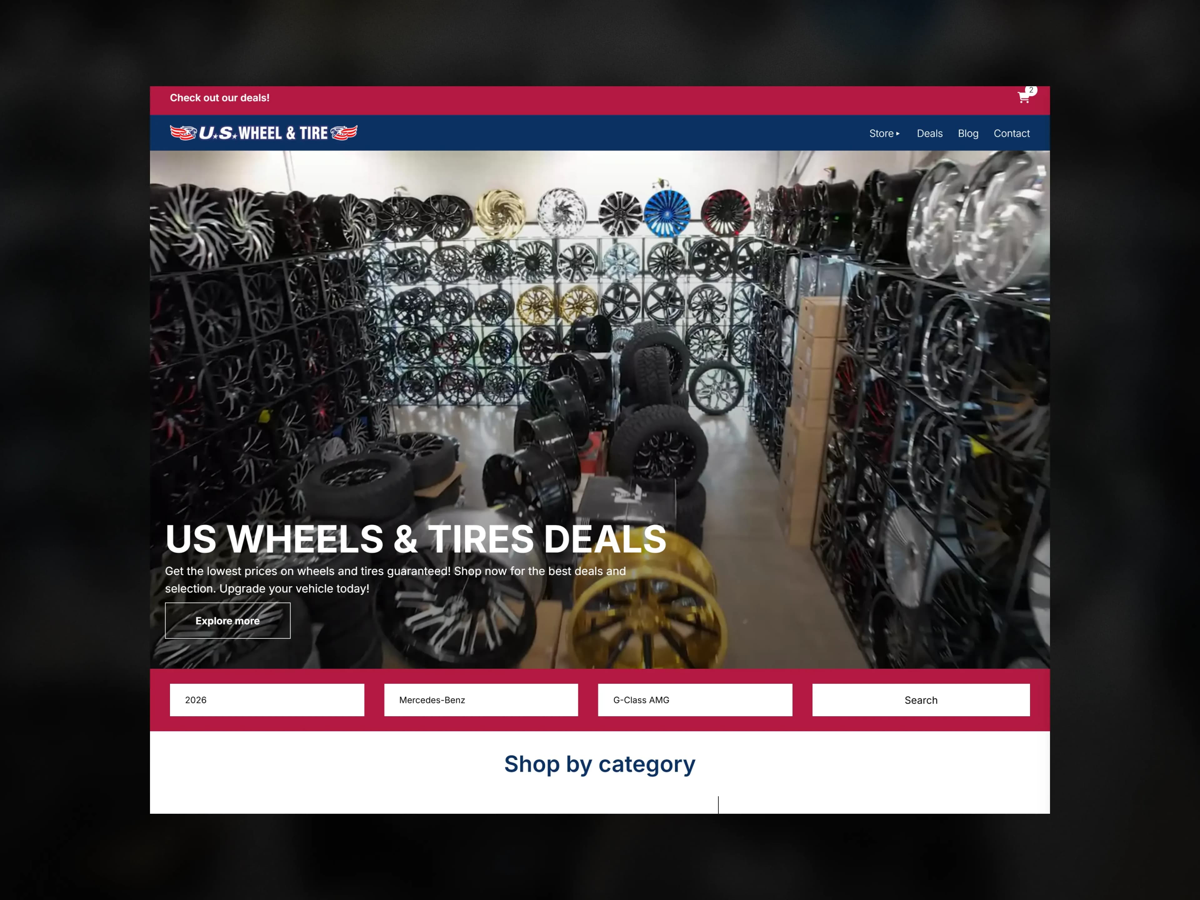US Wheel And Tire Banner